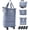 Blue, variant on Travel Duffle Bag with Wheels, 28-58L Expandable & Foldable Duffel Bag - Lightweight, Durable, Carry-On Luggage for Gym, Camping, Business Trip for Men & Women (Purple)