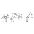 thumbnail image 2 of Pfister 016-GL1K Saxton Single Handle 3 Or 6 Functions Diverter Valve Trim - Nickel, 2 of 7