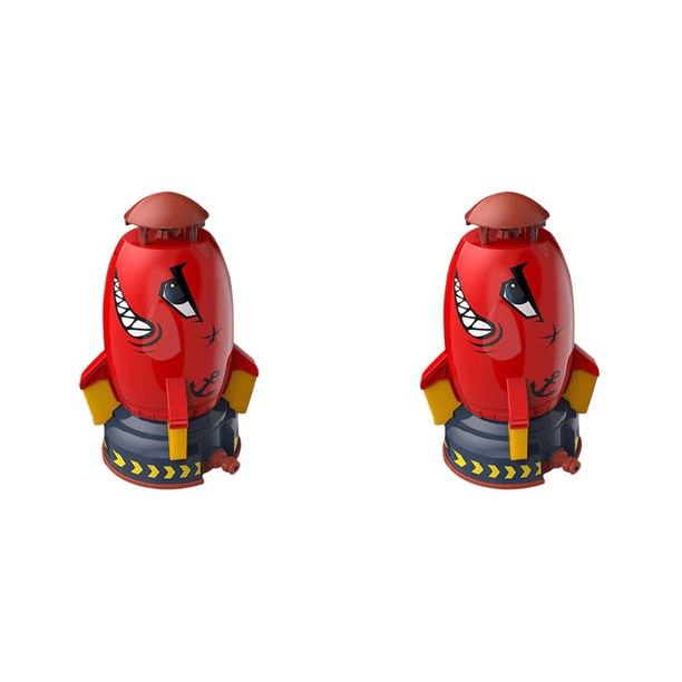 Launcher Rocket Plastic Space Rocket Jet Rociador para niños Niños Rojo