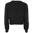 thumbnail image 2 of Self E Womens Lace Trimmed V Neck Peasant Blouse, Black, Juniors, Small, 2 of 2