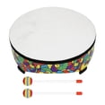 thumbnail image 2 of Tom Drum Musical Drum Musical de .05 pulgadas Drum de percusión de enseñanza con baquetas para fiestas Musicality Concert Festival Gift, 2 of 8