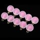 thumbnail image 3 of 10 piezas Mini bola de cristal Multicolor mate adorno colgante para Navidad Rosado Zulema Ronda mate colgante de cristal, 3 of 8