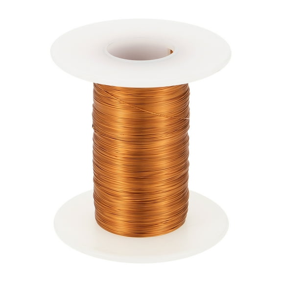 32 AWG Magnet Wire, 32 Gauge Enameled Copper Wire, 2 OZ Magnetic Coil Wire for Transformer, Motor, Electric, 180C(356F)