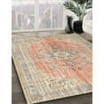 thumbnail image 3 of Ahgly Company Machine Washable Indoor Rectangle Traditional Orange Salmon Pink Area Rugs, 8' x 10', 3 of 7