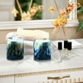 thumbnail image 4 of Yayeee 4 Pack Qtip Holder Bathroom Cotton Swab Canister with Lid Clear Dispenser Set, Blue Butterfly, 4 of 6