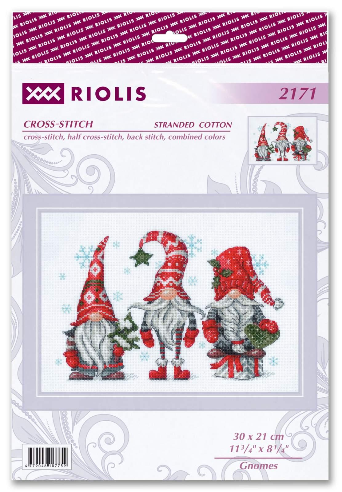 RIOLIS Counted Cross Stitch Kit 11.75"X8.25"-Gnomes