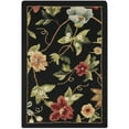 thumbnail image 6 of SAFAVIEH Chelsea Gisselle Floral Wool Area Rug, Black, 7'6" x 9'6" Oval, 6 of 11