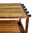 thumbnail image 2 of ATRURAL Office Desktop Storage Kitchen Dormitory Bedroom Desk Solid Wood Industrial Style Simple Multi-Functional Storage Rack Brown, 2 of 4