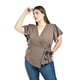 thumbnail image 1 of Blusa manga mariposa Roman Fashion /Tallas Extras, 1840 (Cafe) cafe 40, 1 of 5