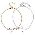 thumbnail image 3 of Guardurnaity Aleación tobillera encantadora exquisita pies adorno chica joyería para decoración Type3 NO3, 3 of 6
