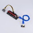 thumbnail image 4 of 50PCS PCI-E Riser Board 1X to 16X GPU Extender Riser Card PCI-E USB 3.0 GPU Adapter with 6pin Interface, Blue, 4 of 9