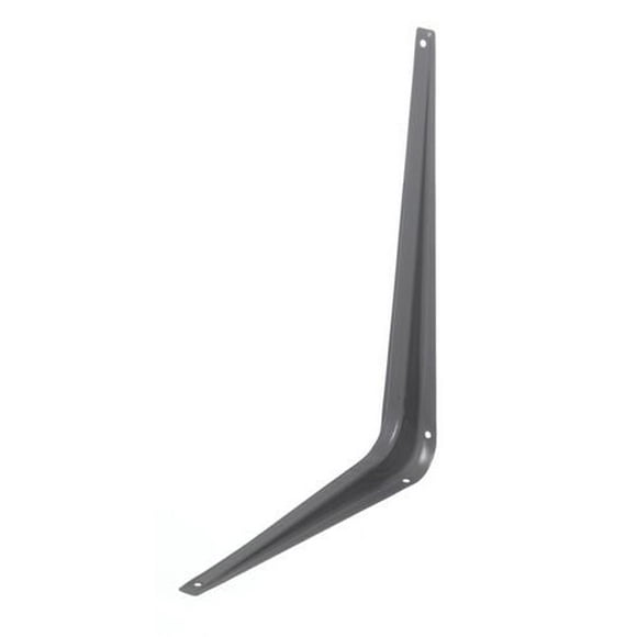 Support de tablette10 po x 12 po gris 1 pièce Les supports de tablettes sont idéals pour le placard, le garage, le cabanon et pour tout besoin en matière d'étagère.