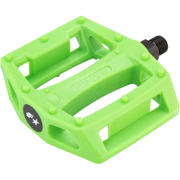 Fyxation Gates Pedals - Platform, Plastic, 9/16", Green