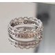 thumbnail image 1 of Anillo ajustable con forma de corazón de niña rosa y corazón de amor para mujer, diseño de nicho, anillo de lujo ligero con corona rosa dulce para dedo, 1 of 6