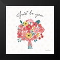 thumbnail image 2 of Zaman, Farida 12x12 Black Modern Framed Museum Art Print Titled - Bright Petals II, 2 of 5