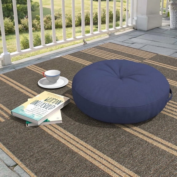 Covers & All Indoor/Outdoor Throw Pillow, 26 Inch Round Cushion Cover with Insert