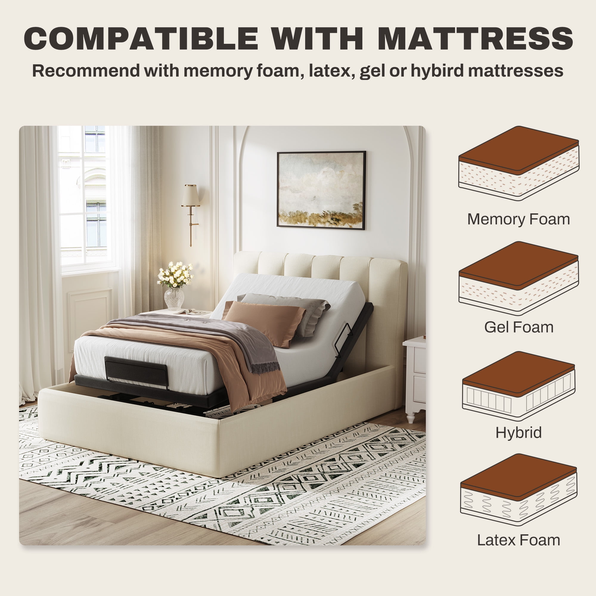 Flexispot - Brandclub - FLEXISPOT Zero Clearance Twin XL