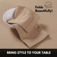 thumbnail image 5 of Softopia Cotton Hemstitch Table Fabric Cloth Napkins 18"x18", Set of 4, Beige, 5 of 7
