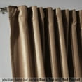 thumbnail image 4 of 3S Brother's Solid Luxury Matte Velvet Soft Curtains Set of 2 Panels Hanging Back Tap & Rod Pocket Home Décor Bedroom Kitchen Office Windows Room Darkering ( Antique Brass-52"x95"), 4 of 6