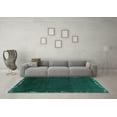 thumbnail image 3 of Ahgly Company Indoor Rectangle Abstract Turquoise Blue Modern Area Rugs, 6' x 9', 3 of 4