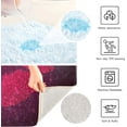 thumbnail image 4 of Dreamtimes Bath Mat Toiletry Mat Red Lips Print, Luxury U-Shaped Toilet Rug, Soft Comfortable Contour Mat for Bathroom Floor, 17.3"x13.4", Non-Slip Absorbent Bath Carpet, Dry Quickly, Machine Washable, 4 of 4