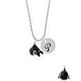 thumbnail image 2 of Delight Jewelry Resin Killer Whale Silvertone Script Initial Disc - P - Charm Necklace, 20"+3", 2 of 4