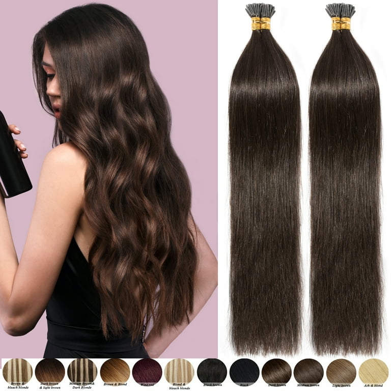 Benehair 100% Real Remy Human Hair Extensions Pre Bonded I Tip