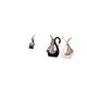 thumbnail image 5 of Escultura moderna de cisne con llamas de resina, figura abstracta de cerámica con fuego, adorno de escritorio, recuerdo artístico para sala de estar,, 5 of 8