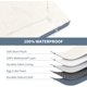 thumbnail image 5 of Dog Crate Bed Washable Dog Beds for Large Dogs, Big Waterproof Orthopedic Dog Bed with Egg Crate Foam Pet Bed Mat, Removable Oxford Cooling Cover, Khaki, 5 of 5