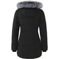 thumbnail image 2 of Wantdo Women's Recycled Winter Coat Hooded Winter Jacket Quilted Parka Coat Black L, 2 of 10