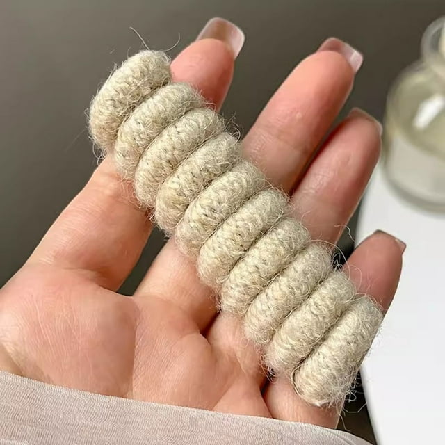 2 bandas para el cabello con lazo para teléfono | Coleteros de fibra de poliéster suave | Coleteros elásticos | Cordón de teléfono rizado impermeable | Accesorios deportivos para mujeres y niñas,