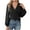 Black, variant on Diufon Womens Pullover Tops Fall Solid Color Casual Loose Blouses V Neck Long Sleeve Tops