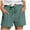 Z02-Green, variant on GEWSEY Women Floral Lace Trim Shorts Casual Summer Shorts Plus Size High Waist Drawstring Dressy Shorts Trendy Beach Clothes (White, M)