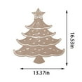 thumbnail image 3 of Dmlowu Christmas Tree Placemats - Heat Proof Christmas Place Mats for Dining Table, Winter Table Mats for Party Holiday Decor, 13x17" Stain Proof Christmas Decorations Placemats, 3 of 6