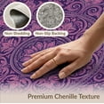 thumbnail image 6 of ODIKA Purple Faded Plum Traditional Decorative Borders Pink Mauve Vintage Non-Slip Chair-Friendly for Home Office, Gaming Room, Under Desk, 6 of 7