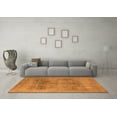 thumbnail image 3 of Ahgly Company Indoor Round Oriental Orange Industrial Area Rugs, 8' Round, 3 of 4