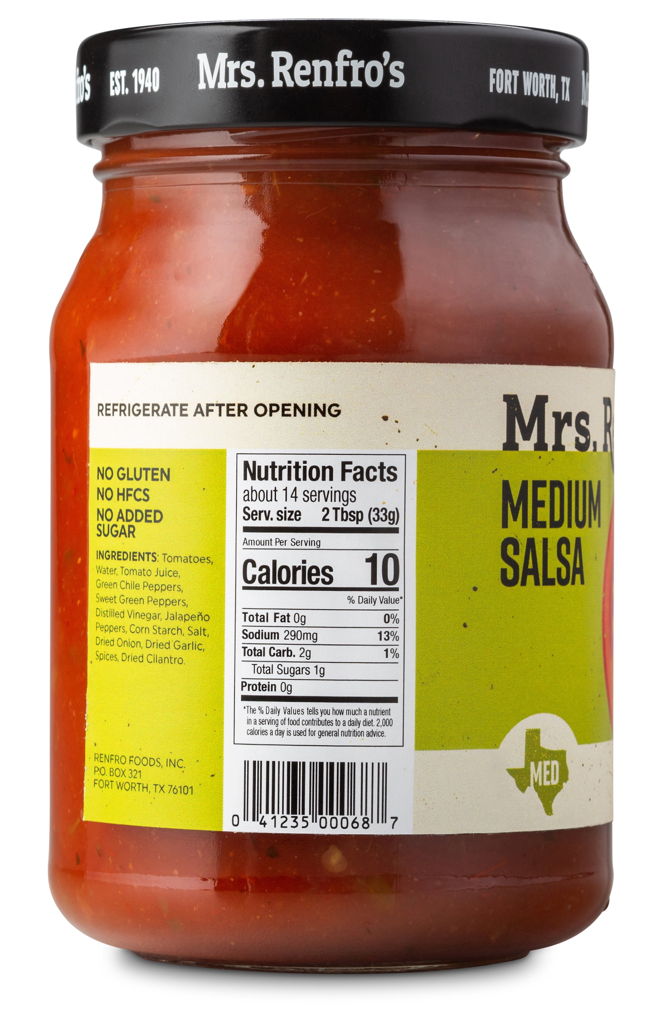 (3 pack) Mrs. Renfro's Fine Foods Medium Salsa, 16 oz