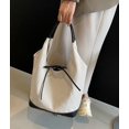 thumbnail image 5 of Canvas Bucket Bag for Women Bow Shoulder Bags Top-Handle Satchels Bags Cute Hobo Bag Purses Tote Handbags, 5 of 5
