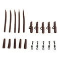 thumbnail image 3 of DAMIFU Carp Fishing Tackle Kit 120Pcs Safety Leader-Clip Quick Swivel Anti-Tangling Kit, 3 of 8