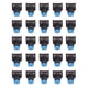 thumbnail image 1 of Interruptor de botón, interruptor de botón de 25 piezas, interruptor de bloqueo automático, interruptor momentáneo construido para precisión VoborMX herramienta, 1 of 8
