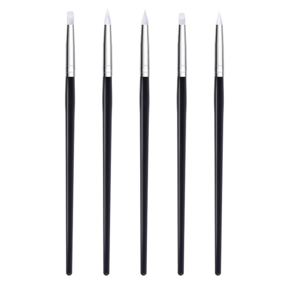 Vogacara Pluma de la escultura del arte del clavo del silicón del gel de silicona conveniente y fácil hecha del silicón durable Juegos de manicura