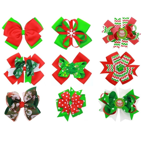 Hairpin Accessories Himine Halloween Christmas Girls, 9 unidades