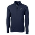 thumbnail image 2 of Men's Cutter & Buck Navy Los Angeles Dodgers Adapt Eco Raglan Quarter-Zip Jacket, 2 of 3