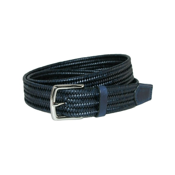 CrookhornDavis Daytona Braided Leather Stretch Belt (Men)