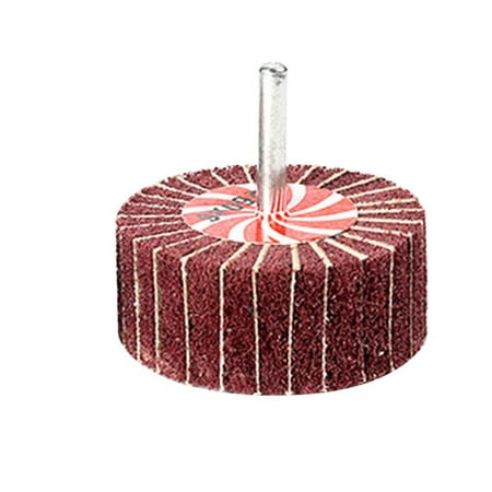 

5PCS Durable 6mm Shank Nylon Wire Drawing Sandpaper Inclusion Scouring Pad Grinding Wheel Polishing Head Impeller Emery Paper Sanding Buffing RED DIA.5CM