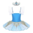 thumbnail image 3 of TiaoBug Girls Ballet Swan Dancewear Jazz Tap Latin Ballroom Dancing Dress Halloween Christmas Costume 3-12, 3 of 7
