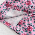 thumbnail image 4 of Gibobby Conjunto de pants para niño Conjuntos de 2 piezas de verano para Niñass pequeñas Traje para Niñass Tirantes con estampado floral de un solo pecho y fald(Rosa, 5 Años), 4 of 5