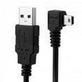 thumbnail image 2 of Xiwai Cable Mini USB B Type 5pin Male Right Angled 90 Degree to USB 2.0 Male Data Cable with Ferrite 3.0m, 2 of 7