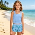 thumbnail image 2 of Teen Girls Swimsuits Girls Swimsuit With Shorts Two Piece Set Toddler Bathing Suits Girls Bikini Size 12-13 Years, 2 of 4