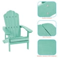 thumbnail image 6 of CHYVARY 1 Peak Outdoor Adirondack Fire Pit Plastic Chair for Deck,Poolside,Beach and Backyard, Light Green, 6 of 8